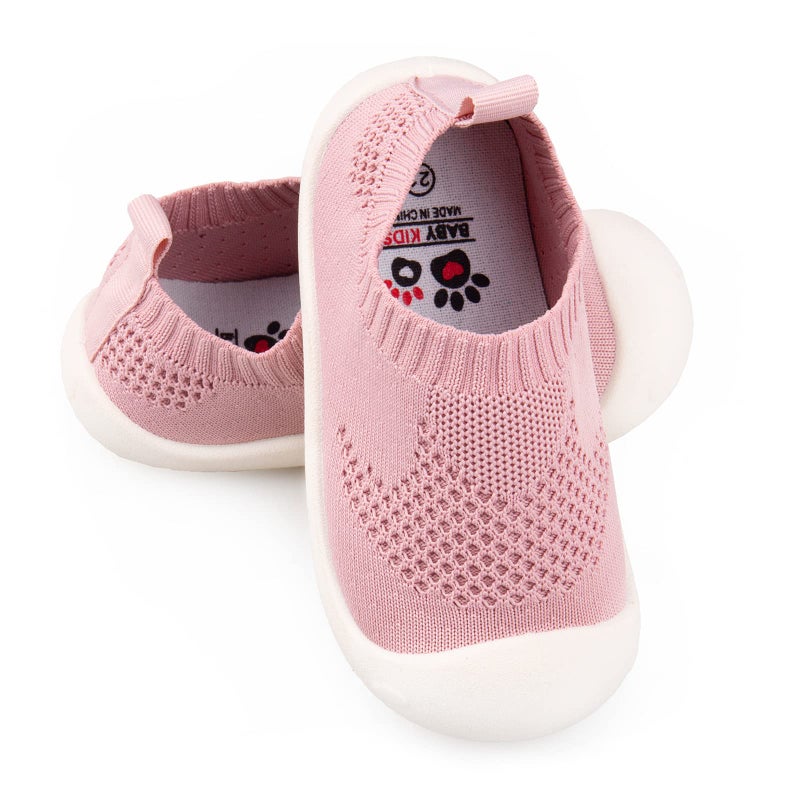 Charrost Trendy Toddler Girl Shoes Slip On Design with Sparkle Perfect Party Pair Pink 12-18 Months Size 5T - Image 1